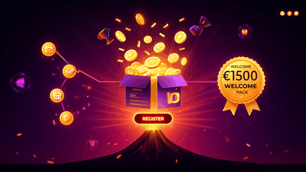 Προεπισκόπηση της διαδικασίας εγγραφής στο Vulkan Vegas #1